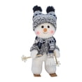 thumbnail image 2 of Christmas Decorations Blue Plush Snowman Stuffed Figure, Christmas Decorations for Home Navy Blue Winter Decor for Mantel Shelf, Cute Holiday Gift for Family Friends, Navy Blue, 2 of 6