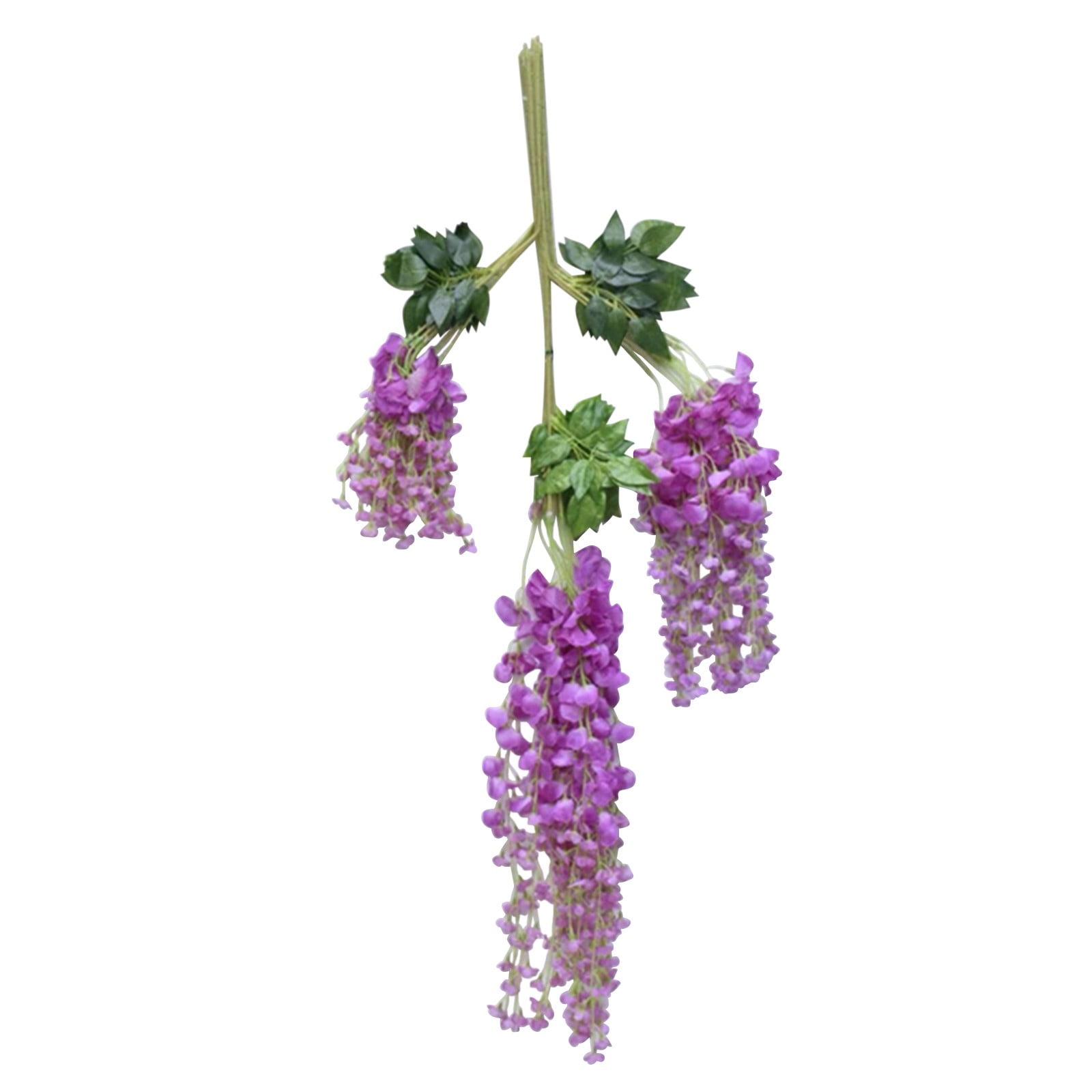 Veki Bushy Ratta Artificial 12 Silk Pieces Vine Wisteria Flower Hanging Decoration Artificial