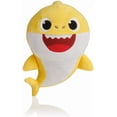 thumbnail image 1 of Peluche de tiburón bebé con música y luz nocturna cantante, regalo para niños (amarillo), 1 of 5