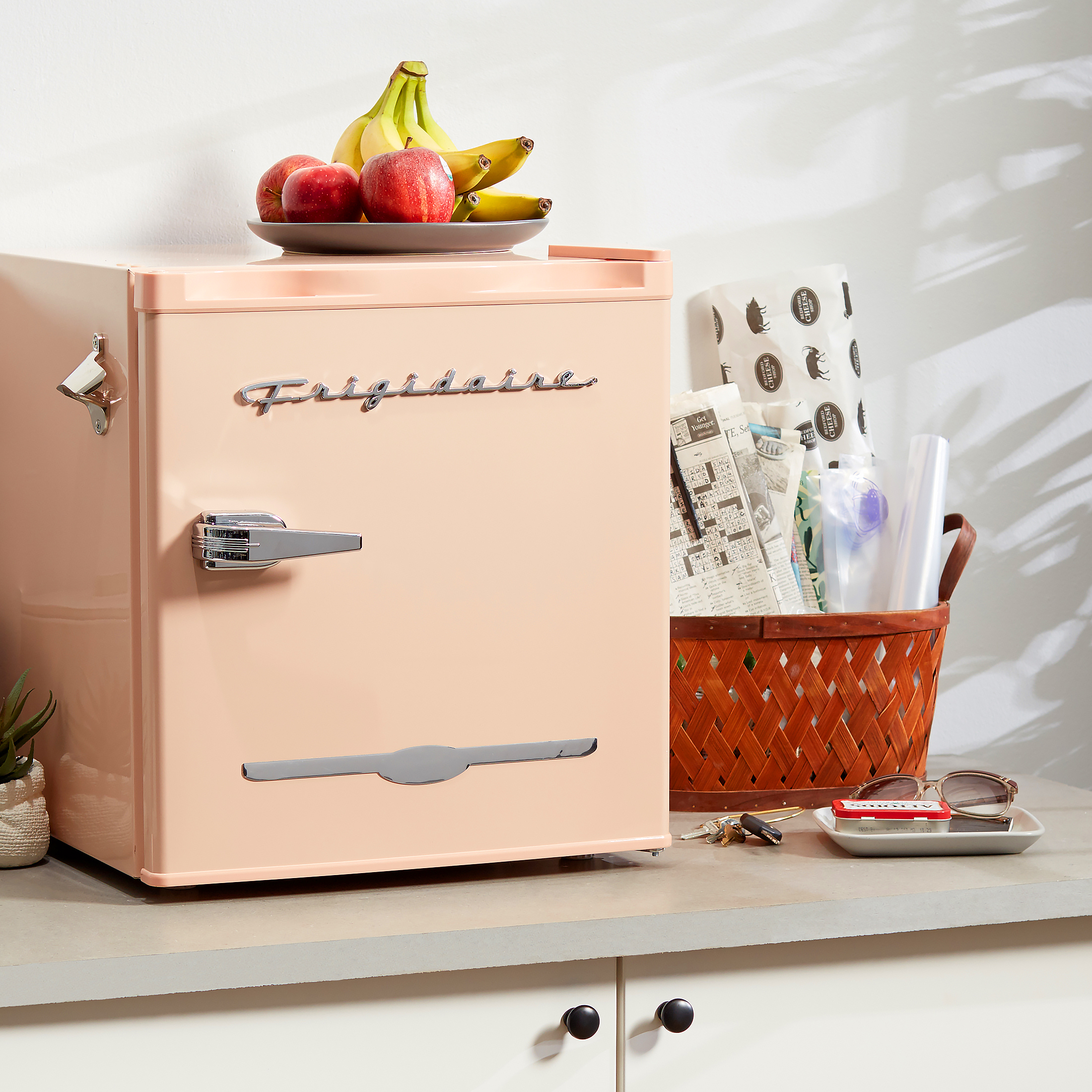 Frigidaire 1.6 Cu ft. Retro Compact Refrigerator with Side Bottle Opener, Coral - image 3 of 7