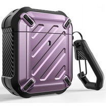 SUPCASE Unicorn Beetle Pro Series Case Designed for Airpods 1 & 2, Full-Body Rugged Protective Case with Carabiner for Apple Airpods 1st & 2nd (Violte)