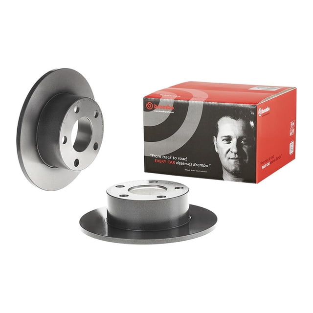 Brembo Brake Rotor 08574311C02 Solid; One Piece Design; Wheel Bolt Pattern 5 x 112 Millimeter; 134.8 Millimeter Hat Inside Diameter; 68 Millimeter Hub Diameter; Gray Cast Iron; Single