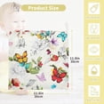 thumbnail image 2 of Spring Butterflies Floral Baby Muslin Washcloths Soft Absorbent Face Towel, 3 PCS Colorful Flowers Summer Burp Cloths Cotton Bath Wipes Infant Wash Cloth for Newborn Boys Girls 12"x12", 2 of 7
