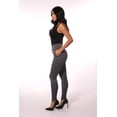thumbnail image 3 of High Waist Sculpting Treggings With Zipper Pocket Trim - Gray  White Plaid, 3 of 9
