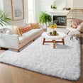 thumbnail image 6 of White Area Rug for Living Room,5x8 Rug,Fluffy Thick Rug for Bedroom,Soft Indoor Furry Rug for Kids Room,Teen,Women,Shag Modern Cool Rug for Nursery Playroom Classroom,Carpet, 6 of 12