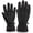 Black, variant on Eoperou 1 Pair Winter Men Sport Gloves Camouflage Plush Lining Anti Slip Palm Full Fingers Gloves for Cycling Camping Hunting Fishing