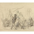 thumbnail image 2 of Hablot Knight Browne 17x15 Gold Ornate Wood Frame and Double Matted Museum Art Print Titled - The Hero of 100 Portraits, 2 of 4