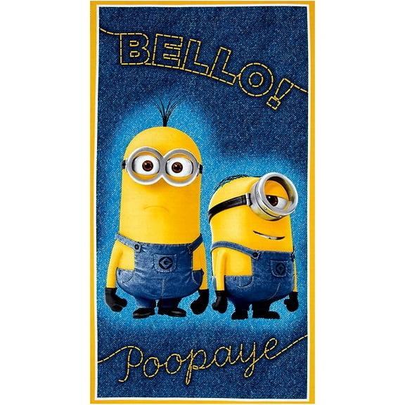 Millions Of Minions Bello! Poopaye 23.5in Panel Cotton