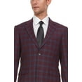 thumbnail image 2 of Adam Baker Men's Single Breasted Ultra Slim Fit 2-Piece Jacket, Trousers Suit Set, 2 of 4