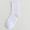 thumbnail image 2 of Bibifish Womens Socks Solid Color Thickened Crew Socks Medium Length Tube Fall Winter Soft Stretchy Fall Winter Daily Wear Socks, 2 of 3
