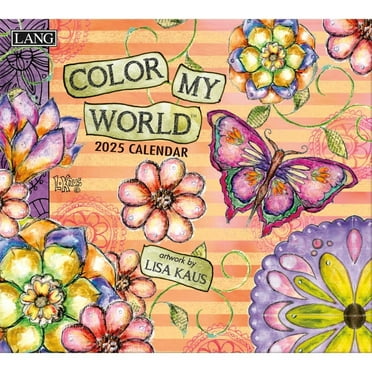 Lang Companies, Color My World 2025 Wall Calendar by Lisa Kaus