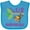Turquoise, variant on Inktastic Half Birthday 6 Months Baby Monkey Boys or Girls Baby Bib