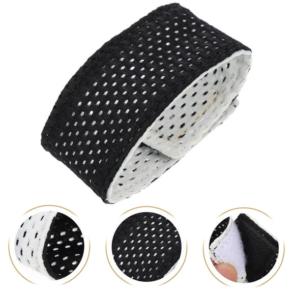 HEATSHAKING Straps Black Mesh Cloth Sleeve Holders For Women 19x2.5x0.2cm