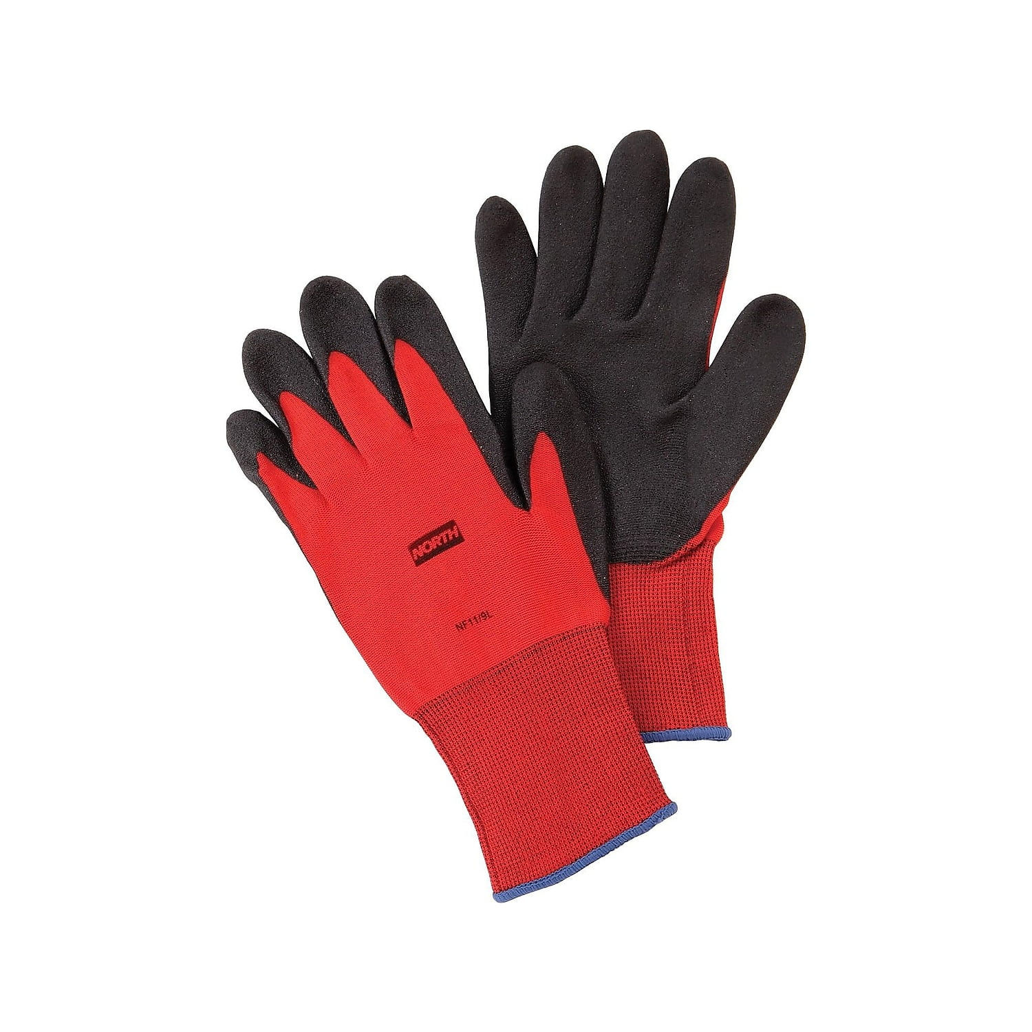 red pvc gloves