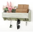 thumbnail image 2 of Mail Storage Rack, Rustic Storage Rack with Key Hook, 2 of 3