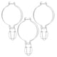 thumbnail image 1 of 3 abrazaderas de alambre para frascos: Abrazaderas de alambre con hebilla de cierre hermético para frascos de vidrio de boca ancha, accesorios de repuesto para recipientes de almacenamiento., 1 of 8