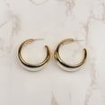 thumbnail image 3 of vnanda Women Hoop Earrings 1 Pair Women Earrings Lightweight Fashionable Exquisite Hoop Earrings Jewelry Accessories Comfortable Hoop Earrings, 3 of 8