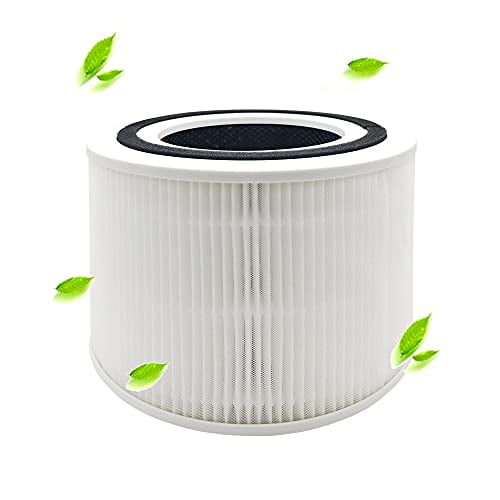 Core 300 Replacement Filter,Compatible with LEVOIT Core 300,Core 300-RF Fliter,H13 Grade 3-in-1 HEPA Filter with C Filter and Pre-Filters