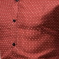 thumbnail image 4 of cllios Men's Polka Dot Dress Shirt Slim Fit Long Sleeve Stretch Business Shirt Casual Button Down Shirts Wrinkle Free Oxford Formal Shirt, 4 of 5