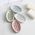 thumbnail image 2 of Caja de jabón, recipiente para platos, viaje, baño, cepillo de Gel de sílice, estuche protector para jabón, cubierta para fregadero, bañera, plato de ducha, 4 Uds., 2 of 5