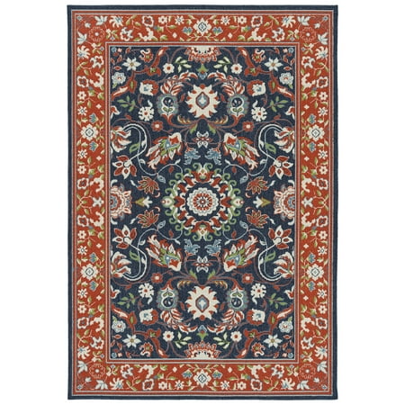 Kaleen Sunice Collection - Tangerine 5' x 7'6" 100% Polypropylene Rug