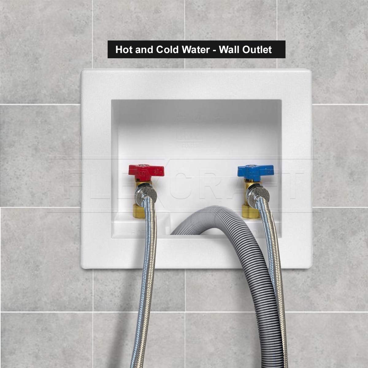 Stainless Steel Washing Machine Connector, Burst Proof Washing Machine Supply Line, 4 Ft (Pack Of 2)