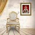 thumbnail image 3 of Fab Funky 20x24 Gold Ornate Wood Framed with Double Matting Museum Art Print Titled - Dachshund Queen, 3 of 4