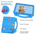 thumbnail image 5 of SaniMore for Lenovo Tab M10 Plus 3rd Gen 10.6 inch 2022 TB-125F/128F EVA Kids Case, Skin-Proof Texture Pencil Holder Hand Strap Foldable Kickstand Shockproof Protective Case for Boys Girls, Skyblue, 5 of 8