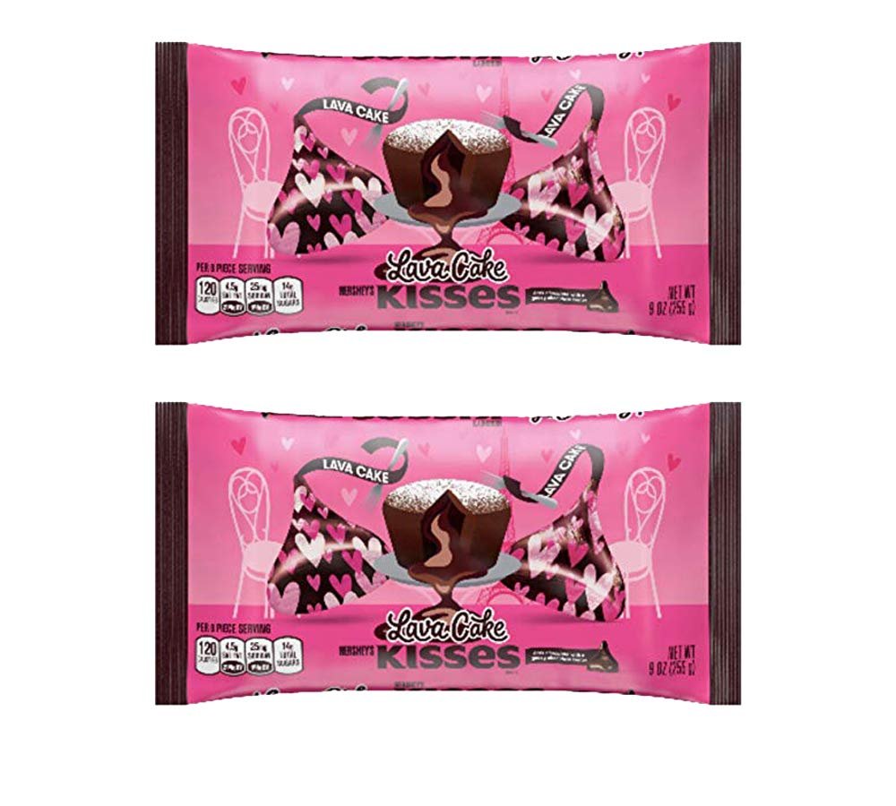 Kisses Valentine's Chocolate Lava Cake, 9 oz Set of 2
