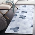 thumbnail image 2 of SAFAVIEH Faux Hide Cymone Geometric Runner Rug, Ivory/Grey, 2'6" x 8', 2 of 8