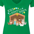 thumbnail image 4 of Inktastic Jesus is the Reason for the Season Christmas Nativity Women's V-Neck T-Shirt, 4 of 5