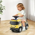 thumbnail image 2 of Licensed Scania Ride on Push Car by OLAKIDS with 3 Sound Effects, Storage, Toddler Sliding Police Truck, 2 of 8