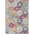 thumbnail image 2 of HomeRoots 392928 2 x 22 ft. Rust Distressed Floral Runner Rug, 2 of 3
