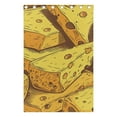 thumbnail image 4 of Yellow Cheese Black Out Curtains 84 Inch Length Curtains for Sliding Glass Doors Bedroom Living Room 2 Pack, 4 of 6