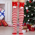 thumbnail image 4 of HIOK Party Knee High Socks Striped Witch Long Socks for Women Girls Cosplay Party Dress up Funny Novelty Gifts（2 Pairs）, 4 of 8