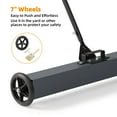 thumbnail image 3 of DSstyles 24-Inch Magnetic Sweeper with Wheels, Rolling Magnetic Sweeper Quick Release Latch & Adjustable Long Handle, Magnetic Pickup Tool to Pick Up Nails, 33-Pound Capacity, 3 of 7
