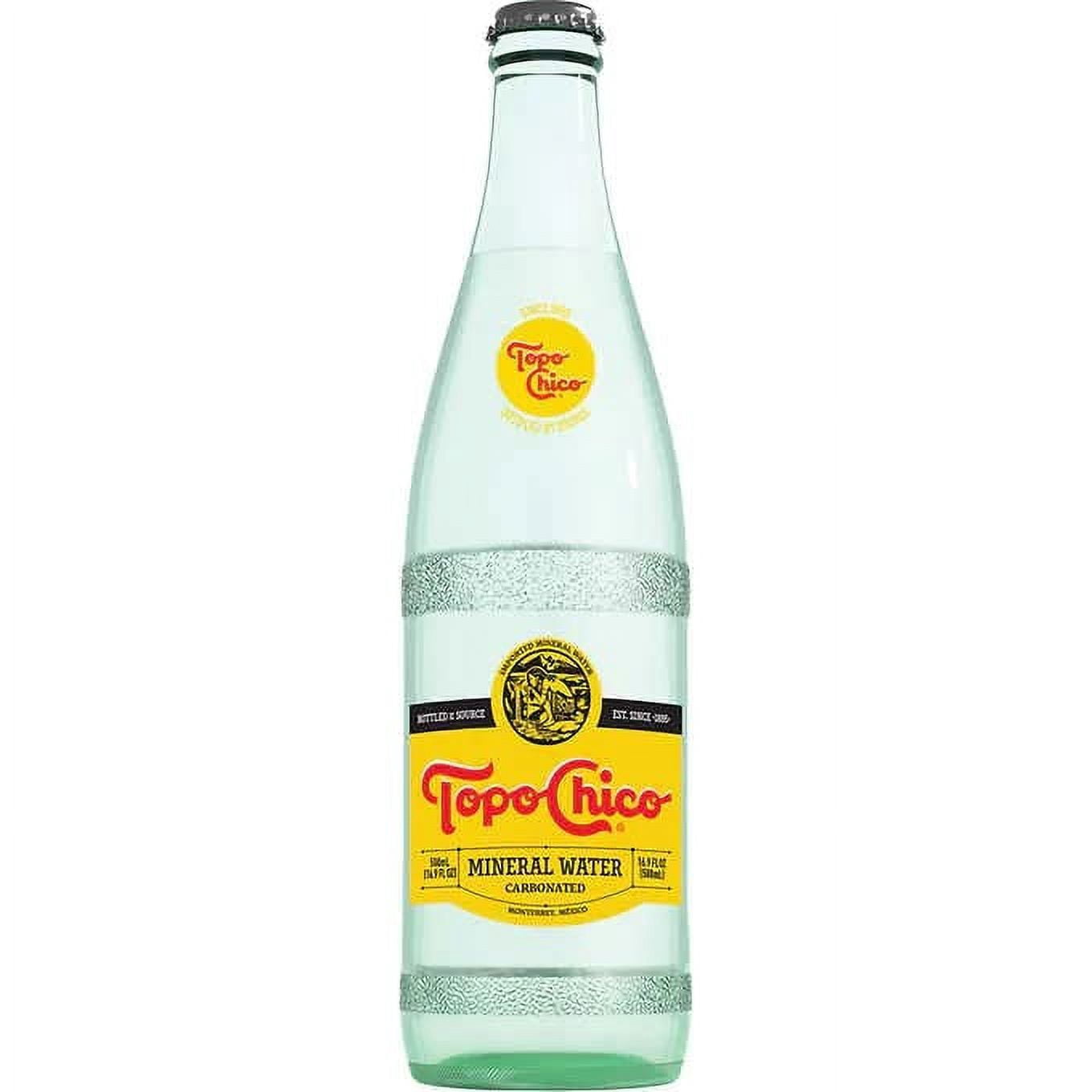 Topo Chico - Carbonated Mineral Water, Glass Bottles 16.9 fl. oz., 18 304.2 Fl Oz