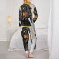 thumbnail image 5 of Disketp Pajamas Set Long Sleeve Sleepwear Womens Button Down Nightwear Pj Sets-Dachshund Sitting In Bathtub, 5 of 9