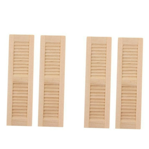 1/12 Miniature Blinds Realistic Doll House Furniture Living Room Kitchen Scene Display Shutters Window for Craft Project