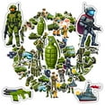 thumbnail image 3 of 35pcs-50pcs Green Military Stickers Cartoon Soldiers Stickers Tank Stickers for Laptops Suitcases, 3 of 9