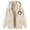 Beige, variant on Autumn/winter Lamb Coat Plus Thick Hooded Cardigan Plus Size Coat