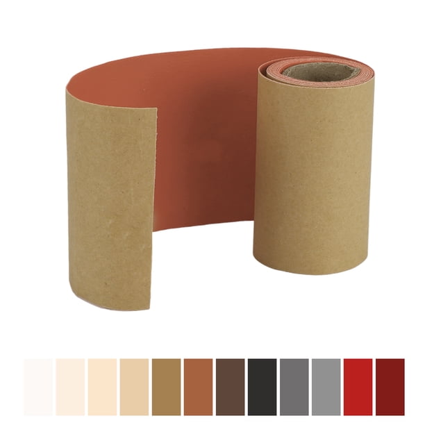 Cinta de reparación de cuero Unique Bargains, autoadhesiva para muebles, sofá, asientos de coche, silla de oficina, marrón claro 62.99"x3.94"
