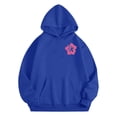 thumbnail image 1 of Offres du Jour Liquidation Mode Décontractée Sweat à Capuche Imprimé Floral avec Cordon de Serrage en Liquidation, 1 of 6