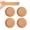 4pcs, variant on 1Pc Round Cork Coaster with Rim, Absorbent Heat Resistant Pad for Cups Mugs Drinks, Natural Wood Table Surface Protector, Single Pack, 4 Inch​