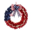 thumbnail image 2 of PALIFEUR 4th of July Wreath for Front Door, 15.75 Inch Patriotic Wreaths, Artificial Floral Spring Wreaths Decorations for Memorial Day Independence Day Veterans Day, Red Blue White, 2 of 7