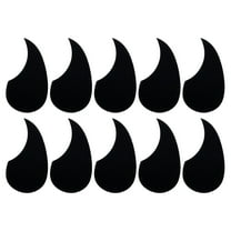 Uxcell Acoustic Guitar Pickguard Fit 38" Self Adhesive Right Handed Electric Guitar Parts Water Drop Shape Black 10 Pack
