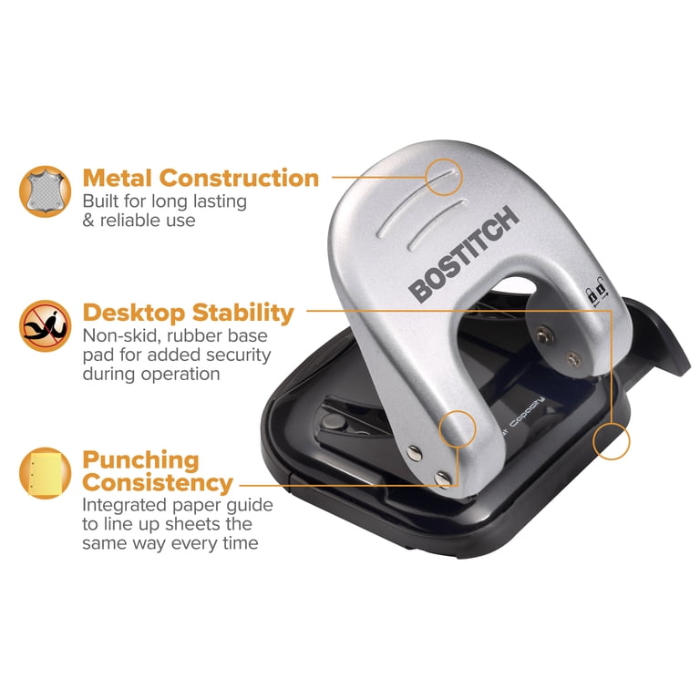 Bostitch EZ Squeeze 2-Hole Punch, 20 Sheet Capacity photo 5