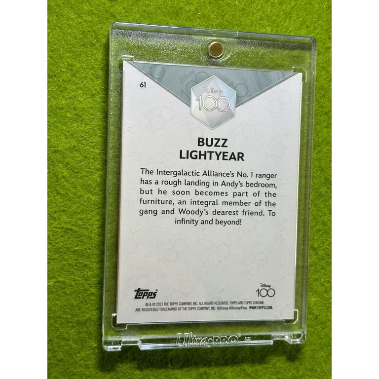 Buzz LightYear DISNEY 100 PURPLE REFRACTOR #/299 ToyStory CARD
