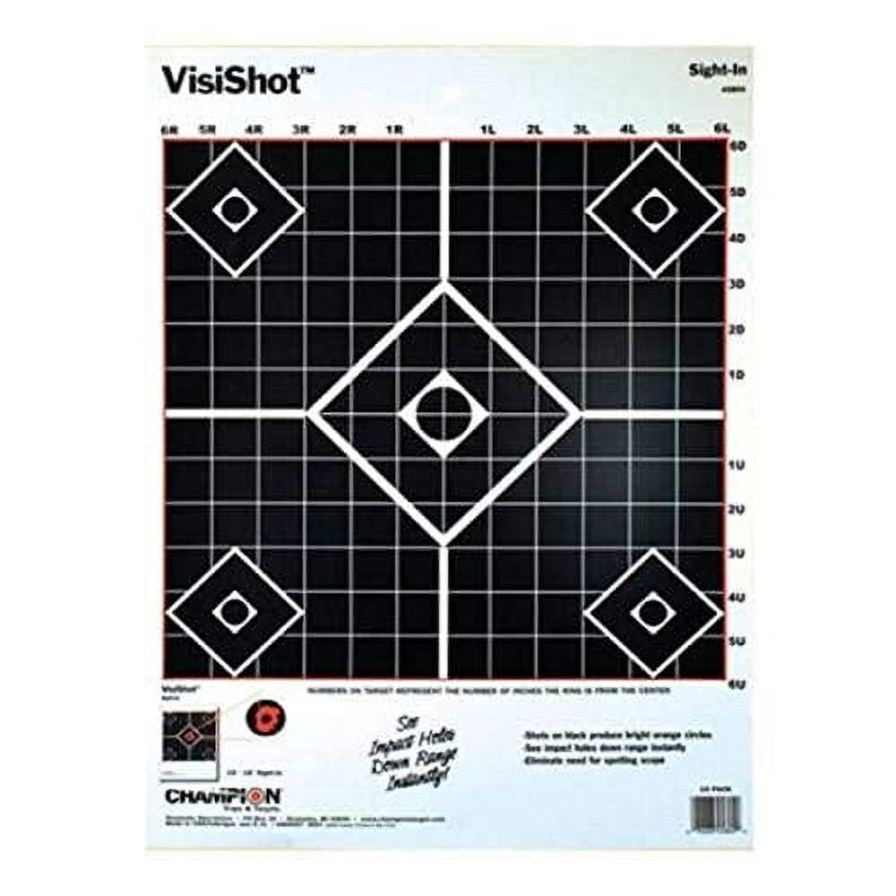 Champion Visishot Targets 45804 Visishot, Sightin (10 Pk)