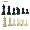 thumbnail image 1 of 32 piezas piezas de ajedrez piezas de ajedrez de plástico portátil internacional piezas de ajedrez accesorio de juego de mesa Inevent FN000230-00, 1 of 7